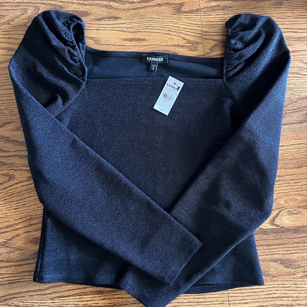 Brand New Express Puff Shoulder Top